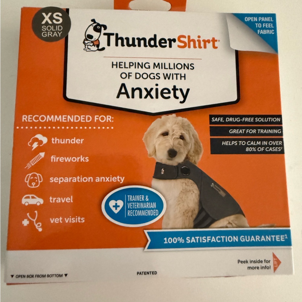 XS Thunder Shirt for dogs with anxiety